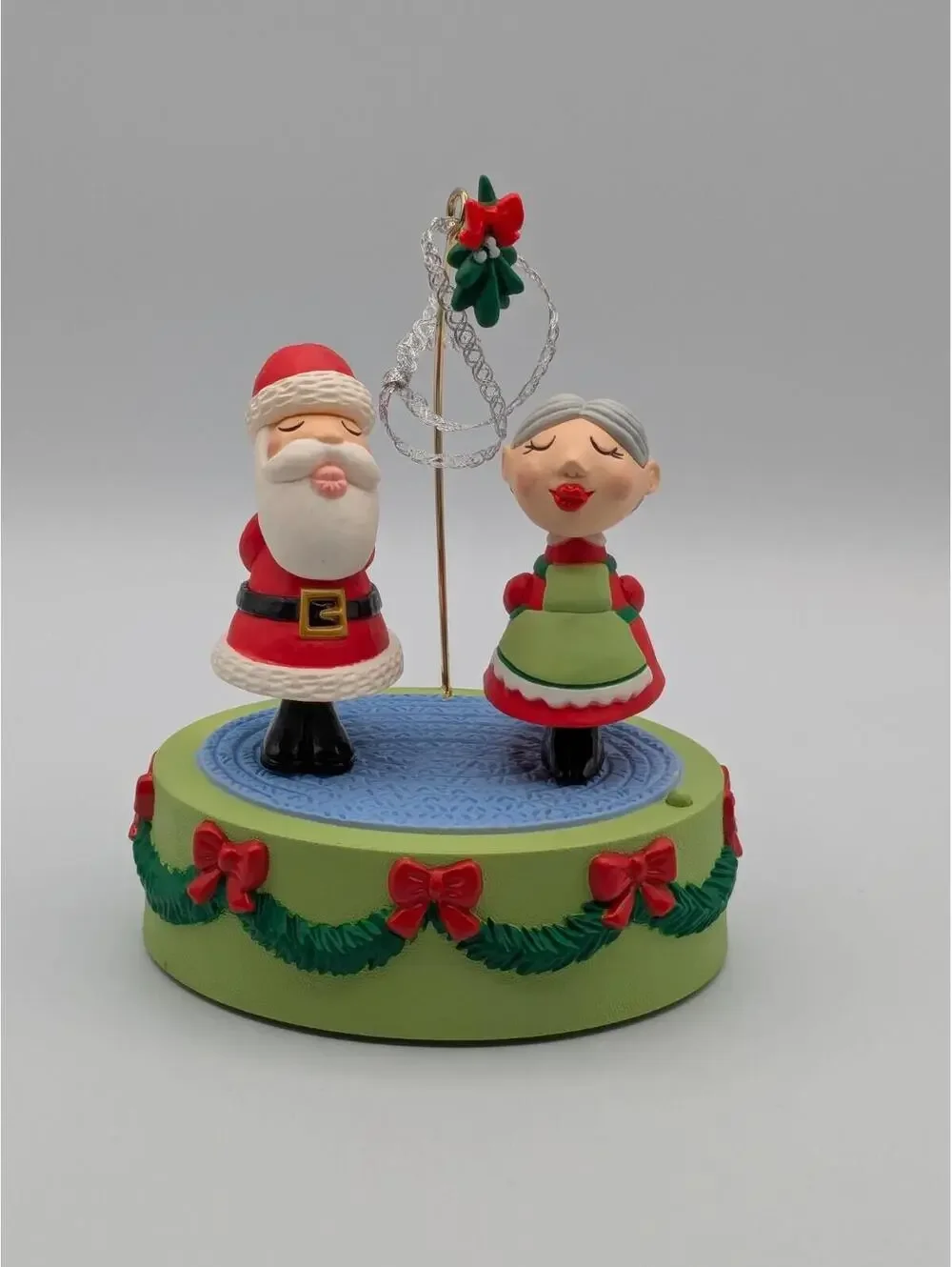 Hallmark Keepsake Kissing Clauses 2018 Sound & Motion Magic Christmas Ornament